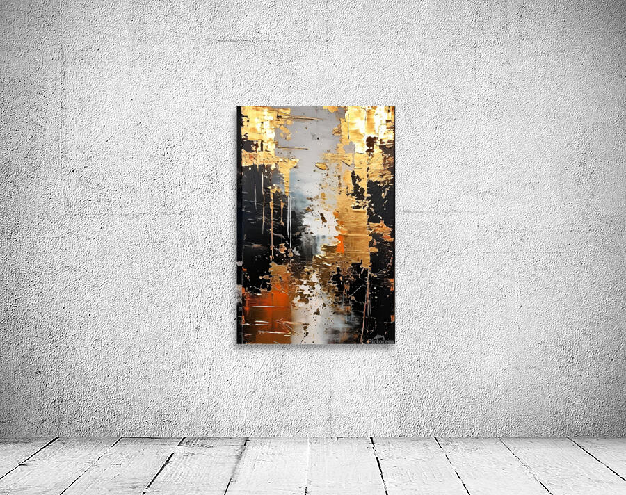 Shimmering Black and Gold Wall Preview