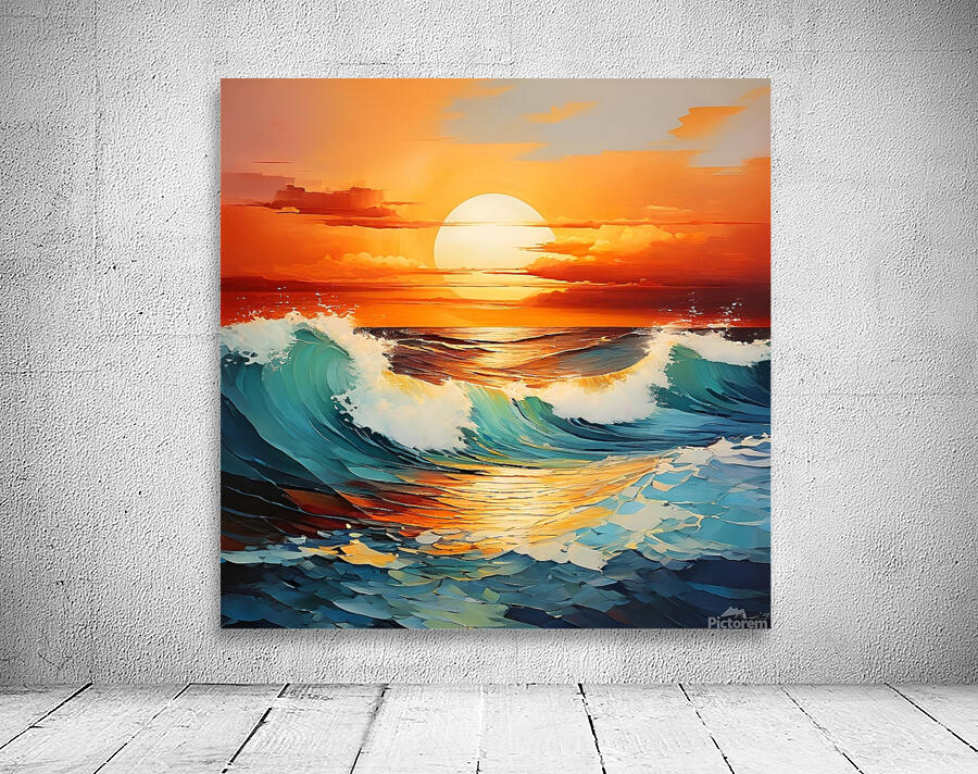 Fiery Sunset Wall Preview