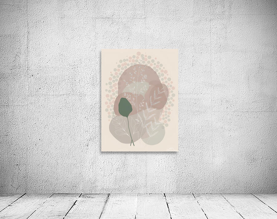 Botanical Study of Leaves and Branches Wall Preview