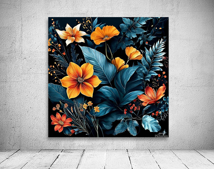 Bold Blooms Wall Preview