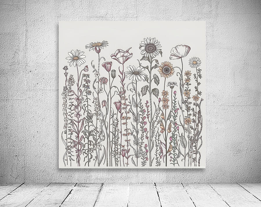 Wildflower Field Wall Preview