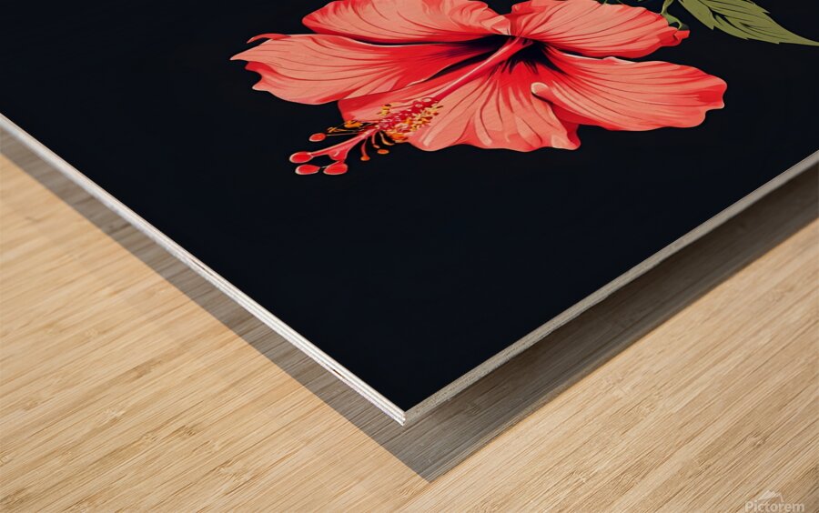 Elegance in Bloom Wood print