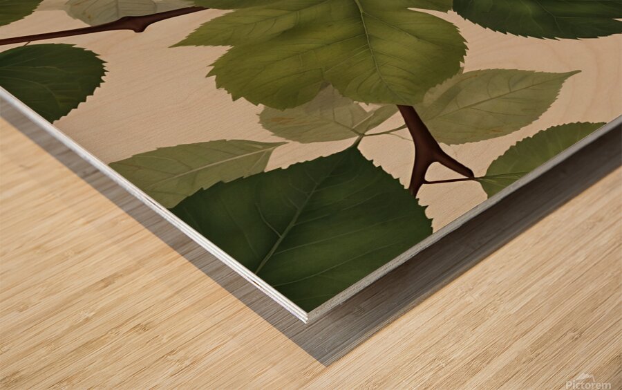 Verdant Tapestry Wood print