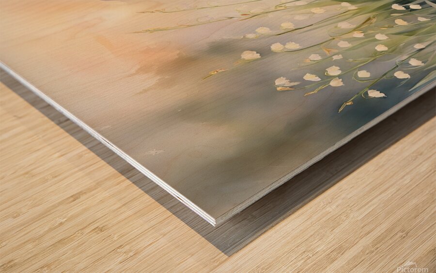  Serenity by the Stream Wood print