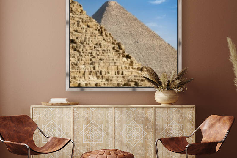 Pyramids of Khufu and Khafre Giza by Petr Svarc
