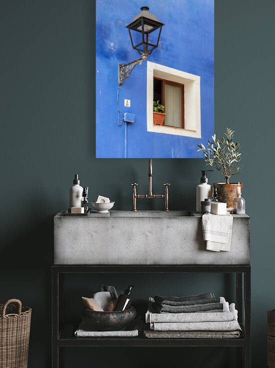 Streetlight and Window Villajoyosa by Petr Svarc