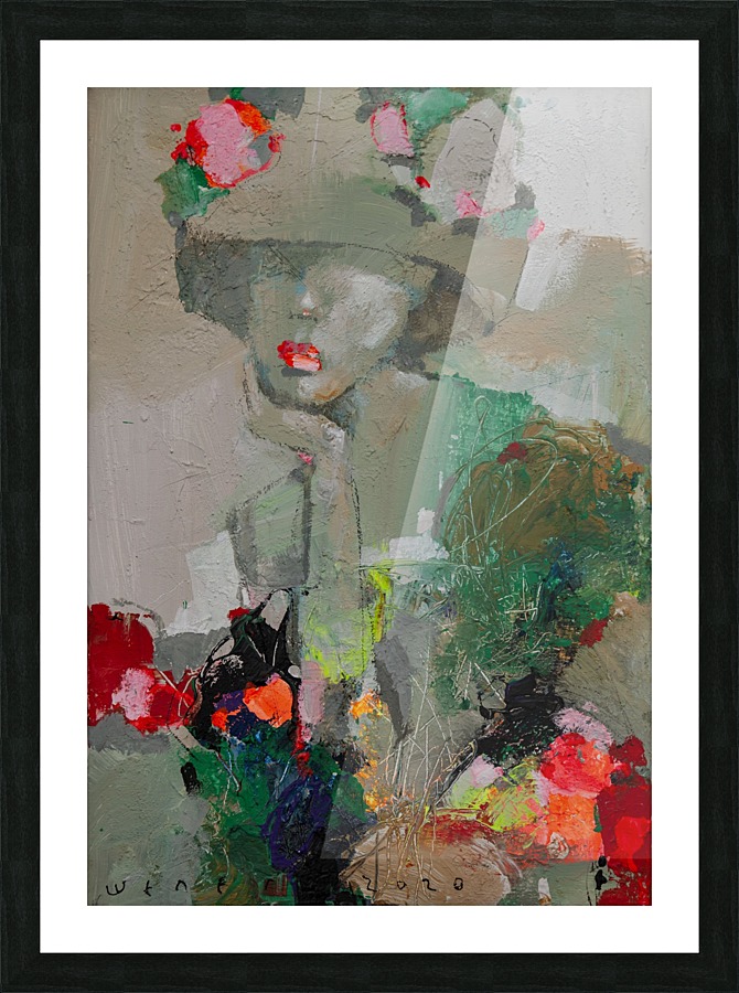 Flower Girl Picture Frame print