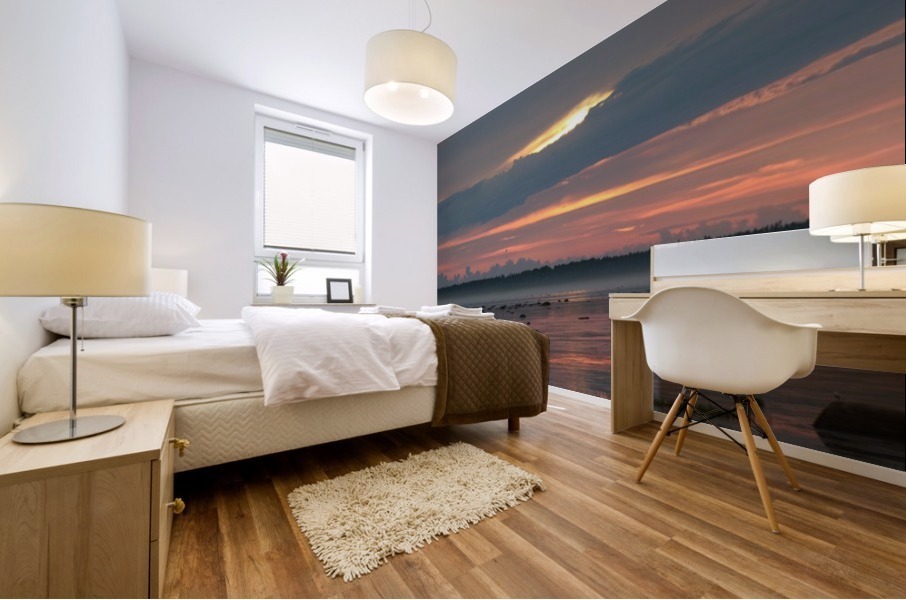coucher de soleil  Mural print