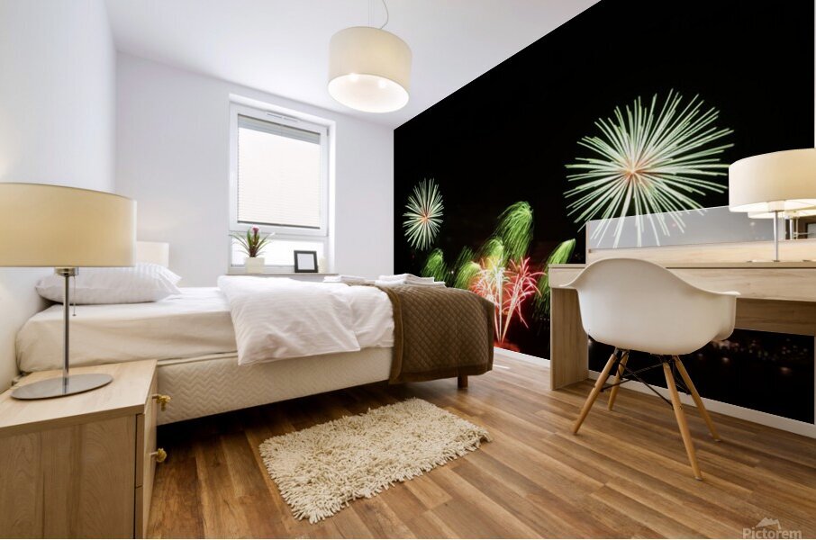 Feux dartifice Mural print