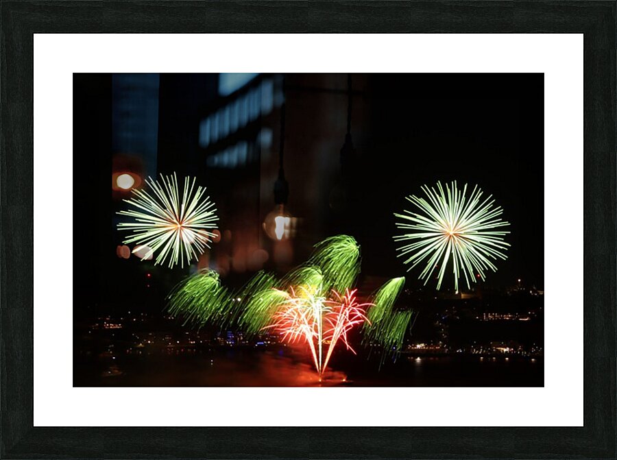 Feux dartifice Picture Frame print