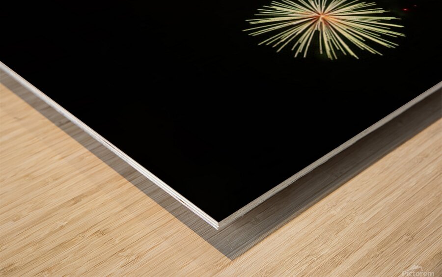 Feux dartifice Wood print