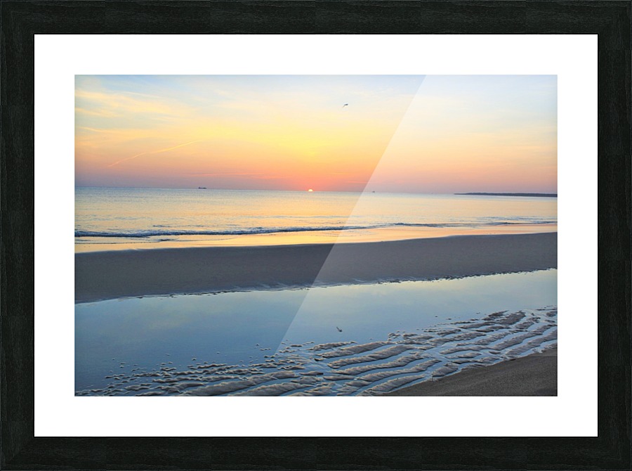 Summer Beach Sunrise Picture Frame print