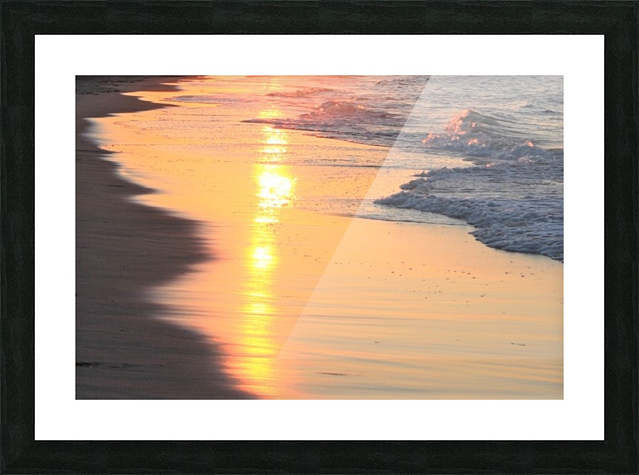 Sunset reflection Picture Frame print