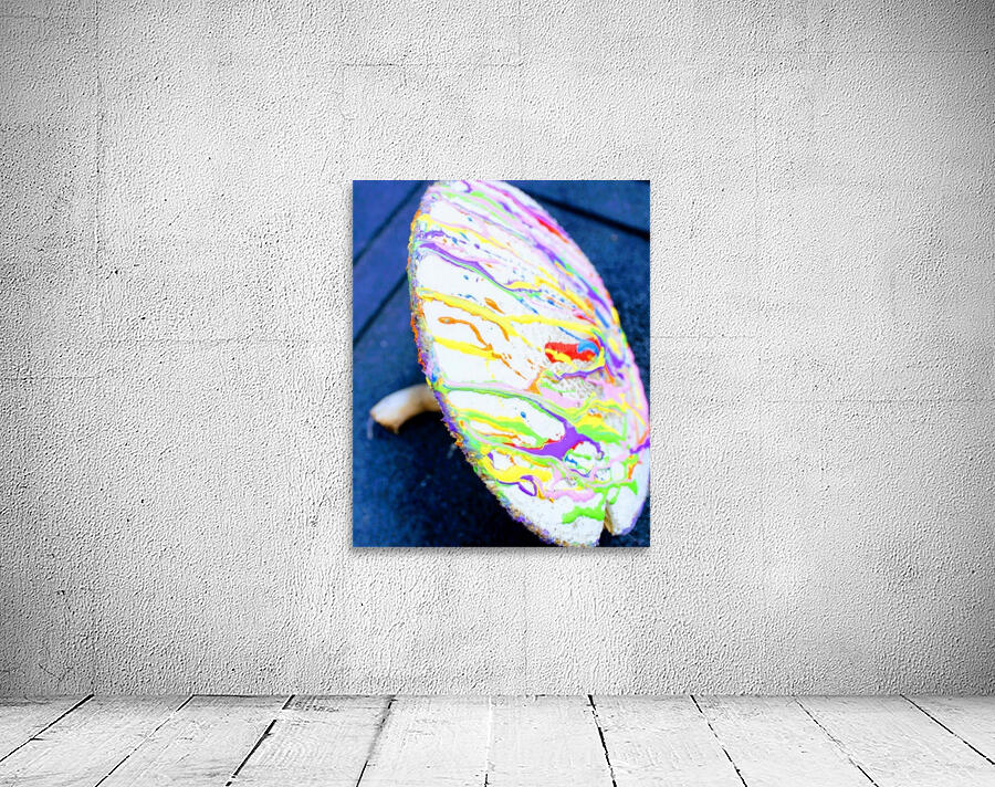 Psychedelic painted shroom  Wall Preview