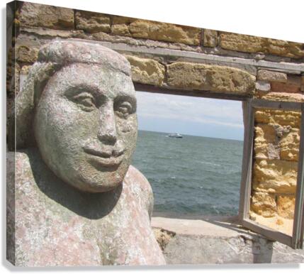 goddess at the window Canvas Print