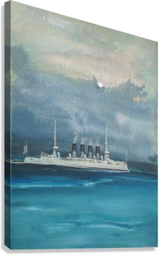 Cruiser VARYAG Canvas Print
