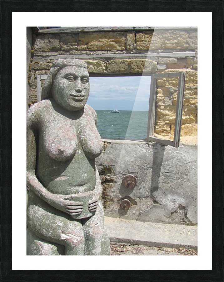 Goddess at the window.  Picture Frame print