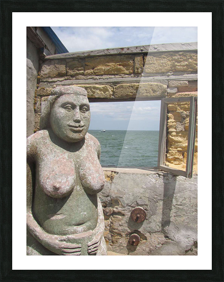 Goddess at the window Picture Frame print