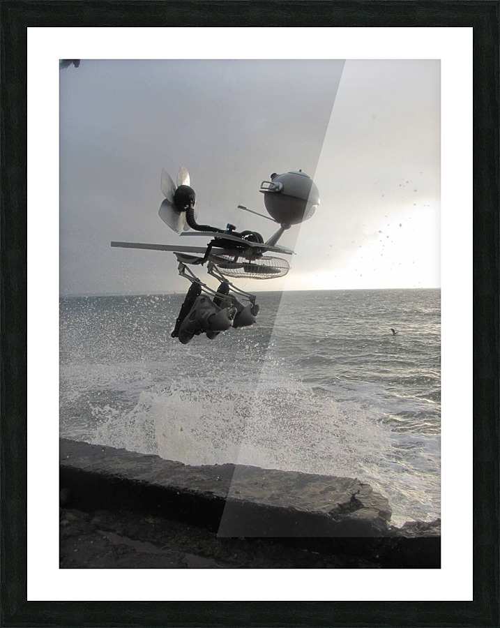 Flying robot 1 Picture Frame print