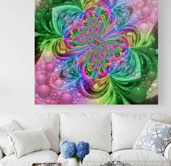 Bubbly Twist Mosaic with Shiny Spherical Shapes ~ 3.25.25.6 by Leanie123Art