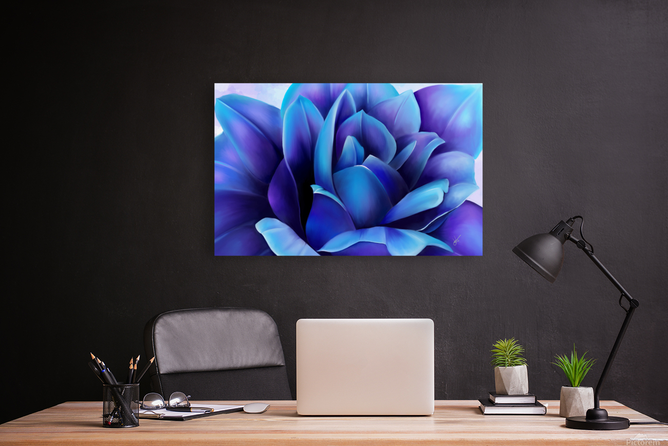 Blue Rose Horizontal Reproduction