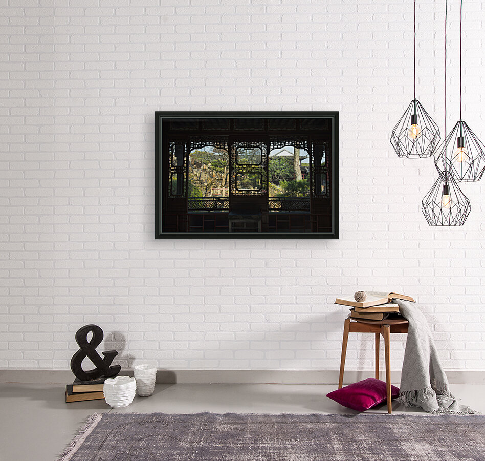 Chinese window landscape Reproduction