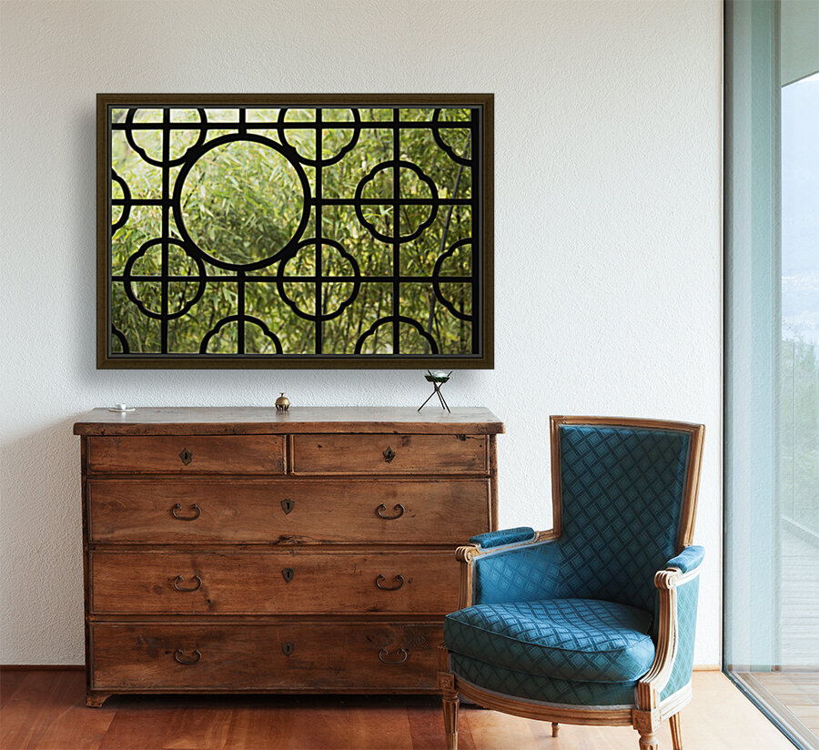 Chinese window landscape Reproduction