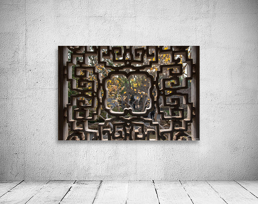 Chinese window landscape Wall Preview