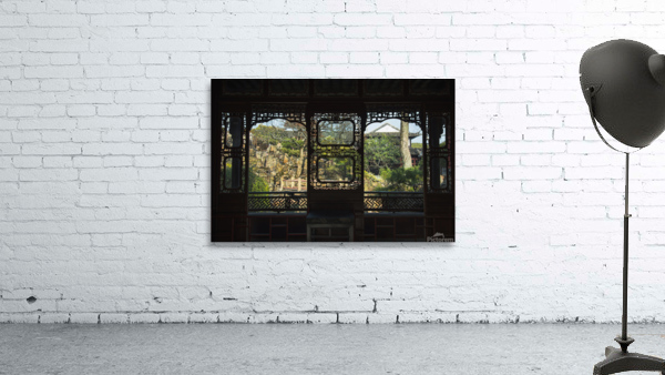 Chinese window landscape    Wall Preview