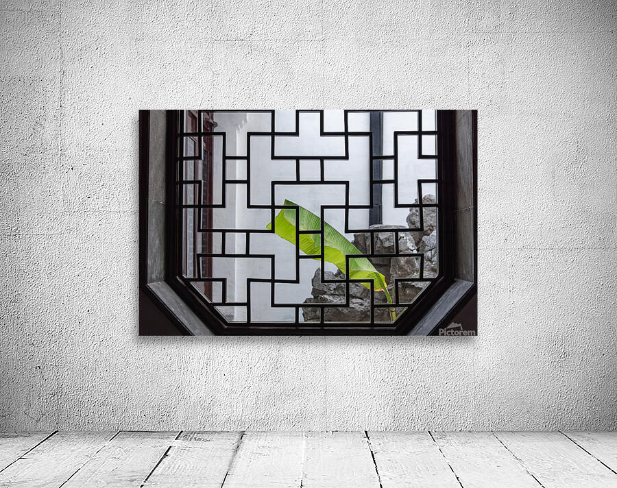 Chinese window landscape Wall Preview