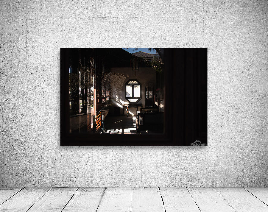 Chinese window landscape Wall Preview