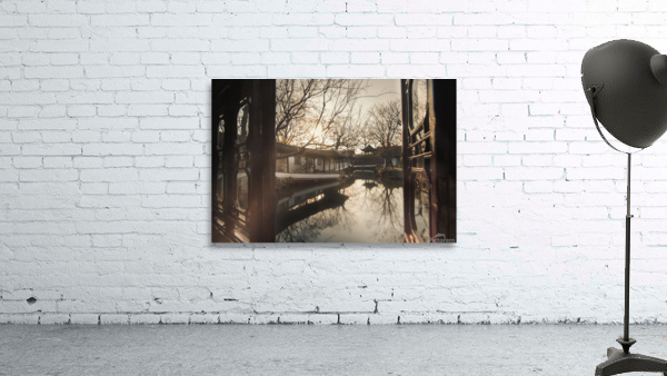 Chinese window landscape Wall Preview