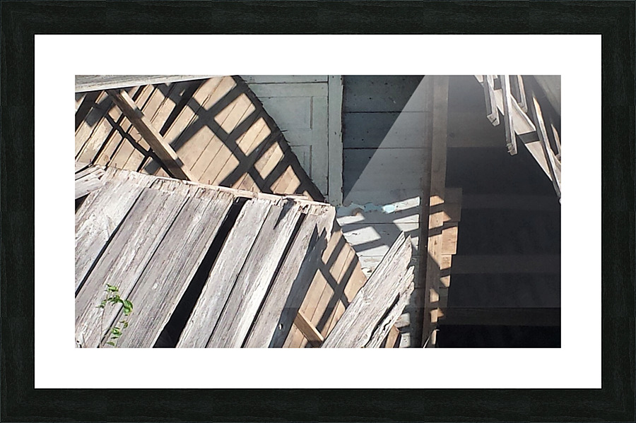 Lockhart Barn Shadows Picture Frame Printing