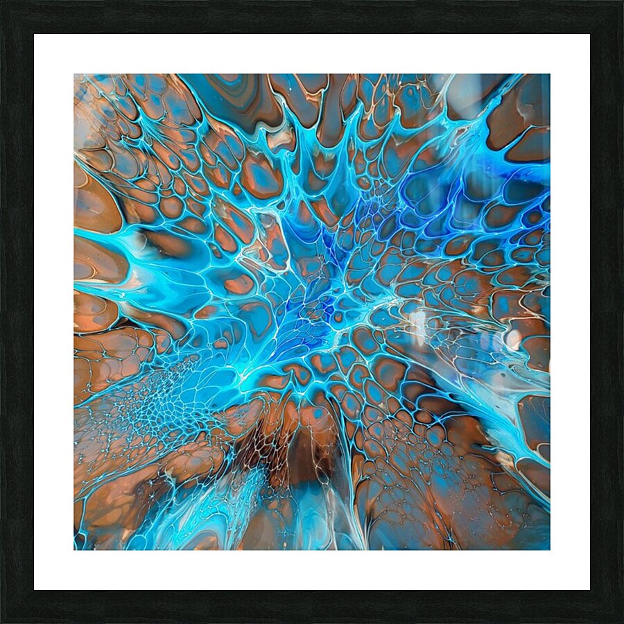 Turquoise Agate  Picture Frame print