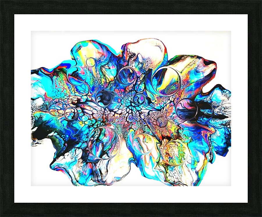 Parabolic Bloom  Picture Frame print