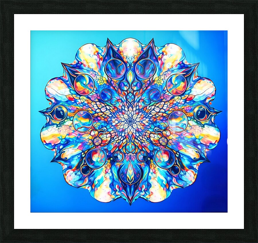 Stellar Mandala  Picture Frame print