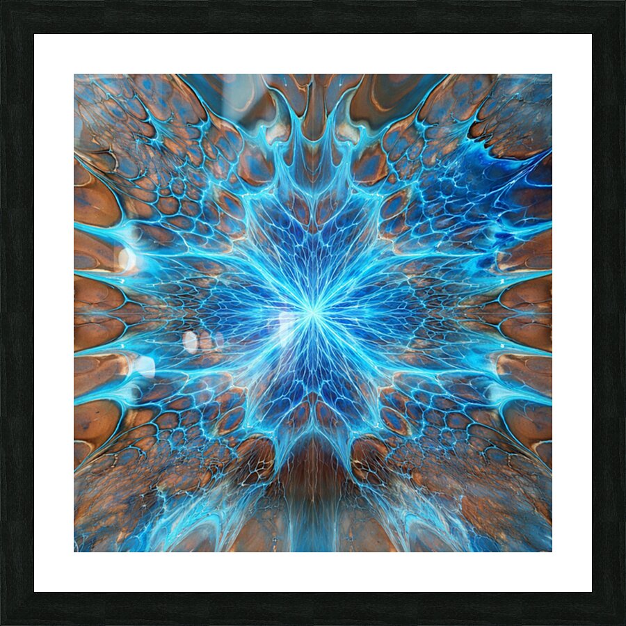 Azure Convergence Picture Frame print