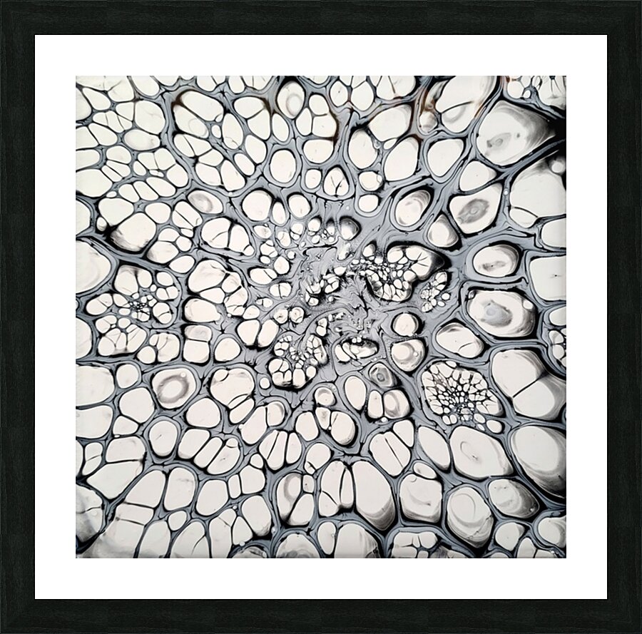 Monochromatic Web Picture Frame print