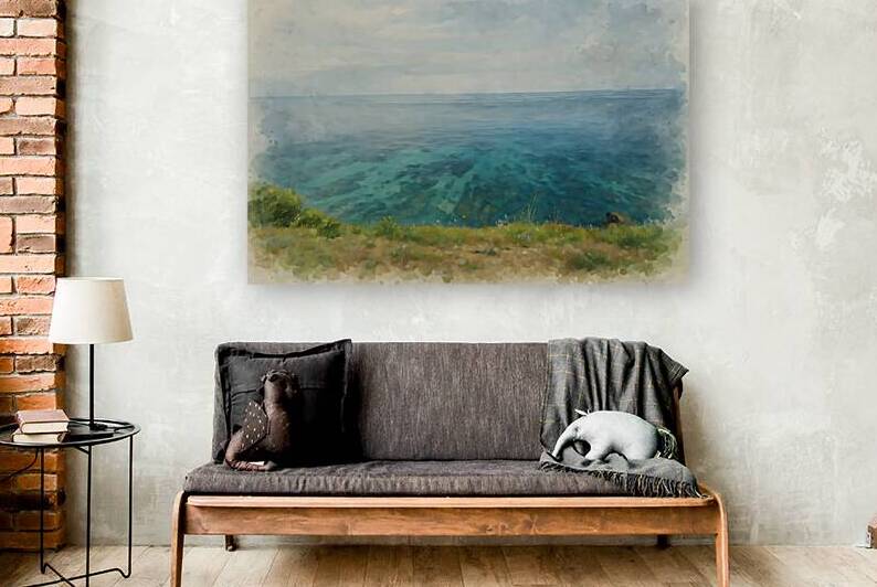corsica coastal seascape turquoise waters waterco by M ALK