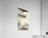 Rabbit at full moon Acrylic Print