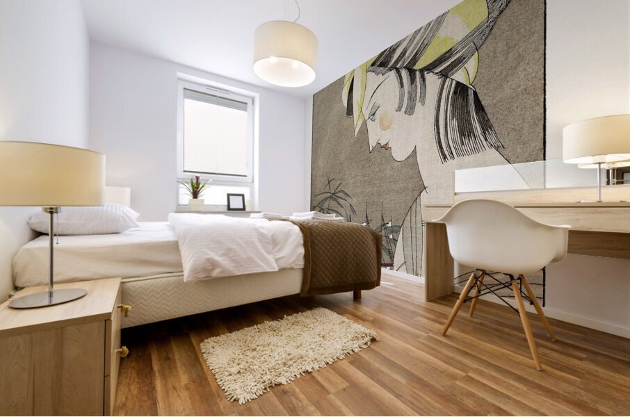 Le madras jaune Mural print