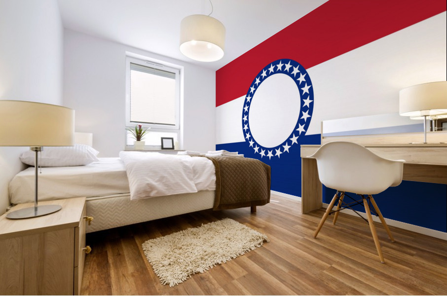 Missouri flag Mural print