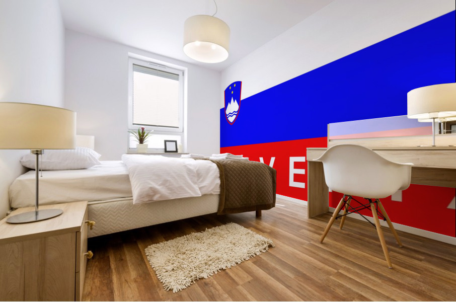 Slovenia name Mural print