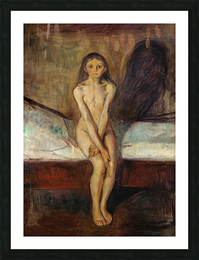 Puberty by Edvard Munch Picture Frame print