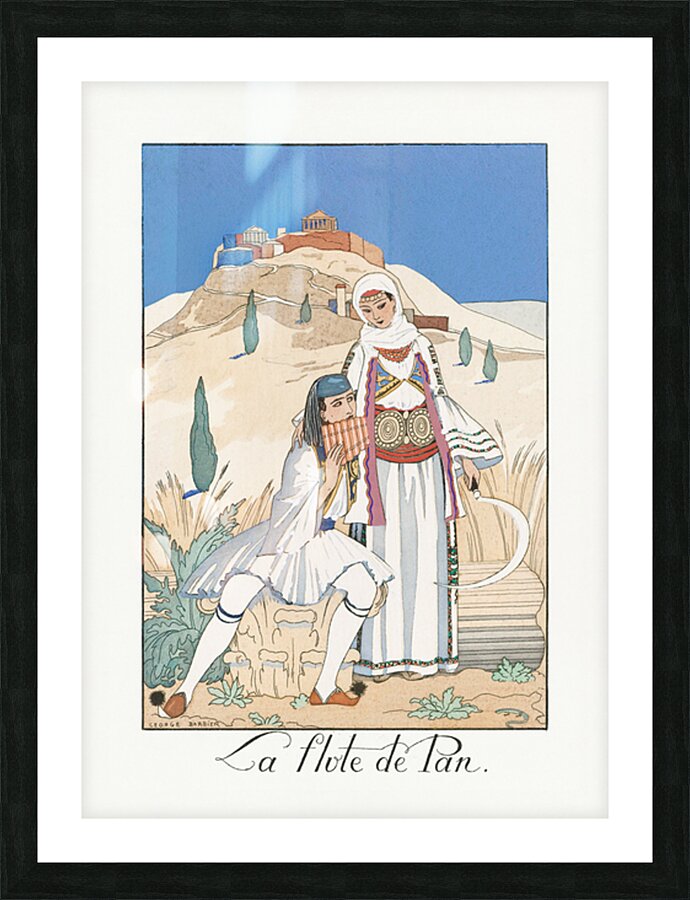 La flute de Pan Picture Frame print