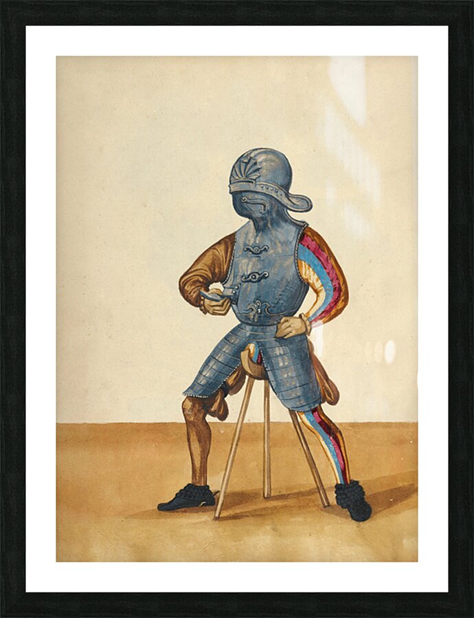 A Man in Armor Picture Frame print