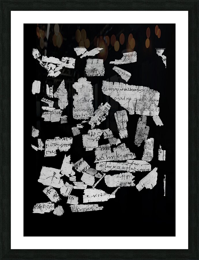 Papyrus Fragment Picture Frame print