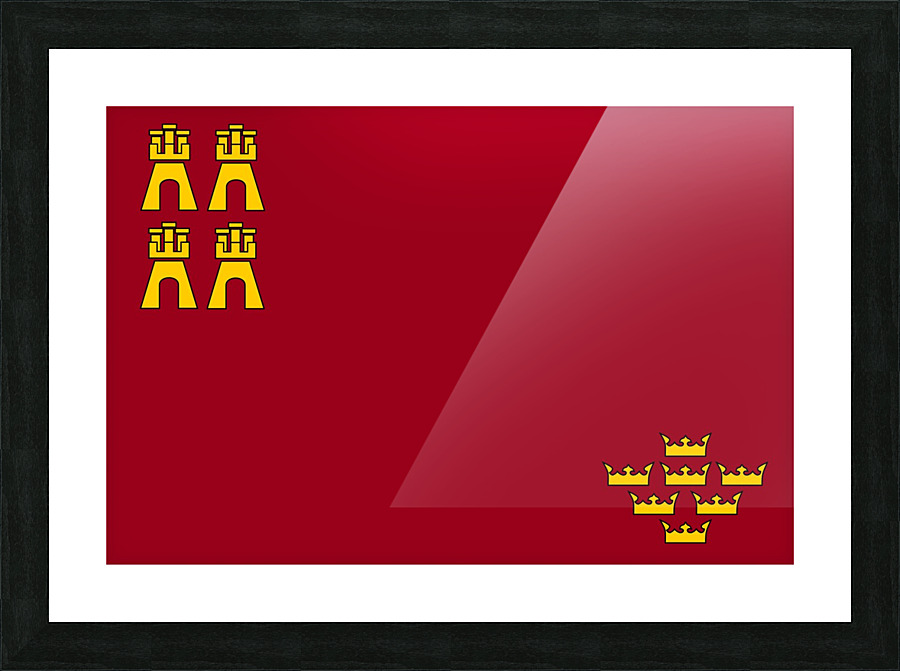 murcia spain flag Picture Frame print
