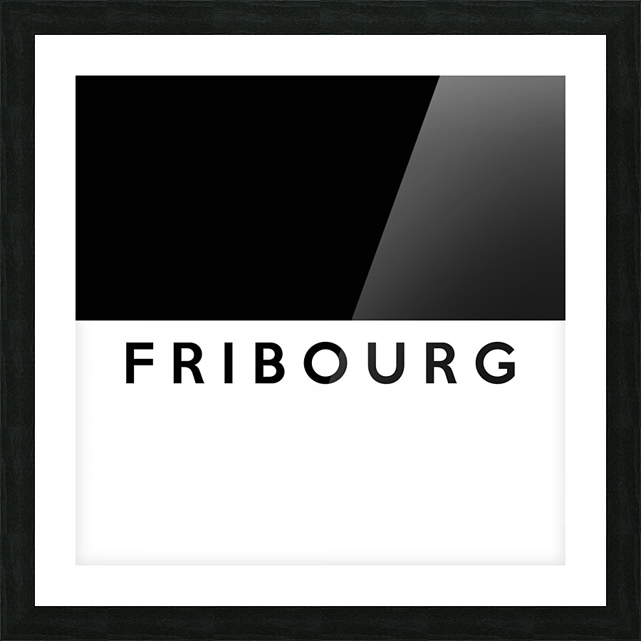 fribourg name Picture Frame print
