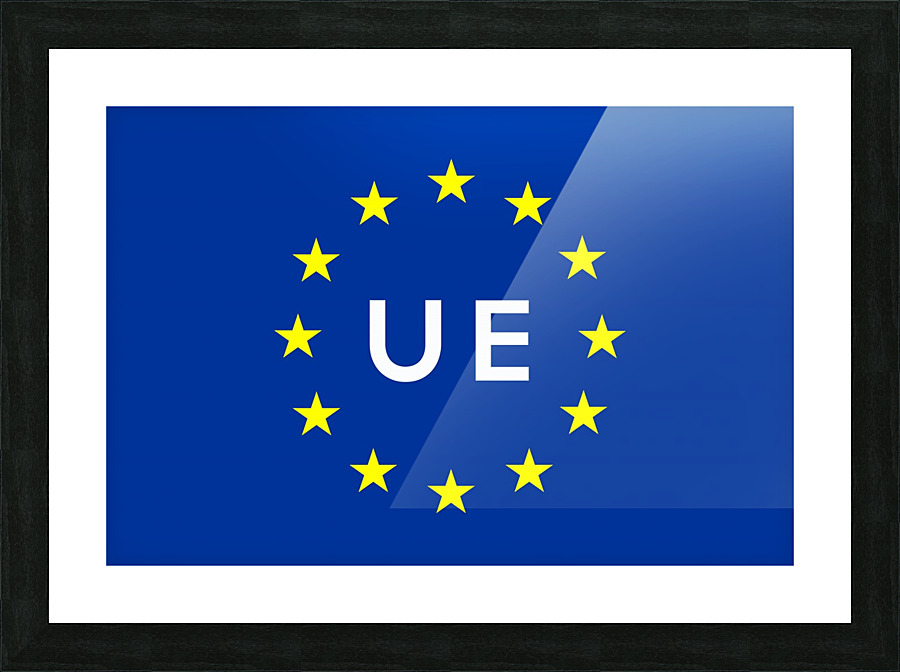 europe name Picture Frame print